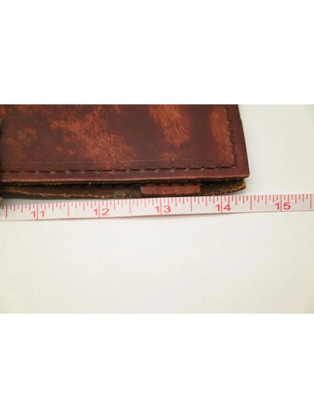 Unbranded Tooled Leather Journal Notebook Cover Vintage Rustic Snap Closure Gift